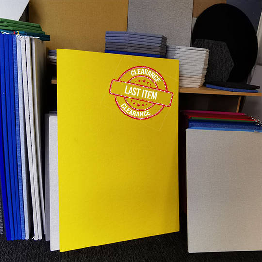 Pinboard | Wrapped Edges | 610 x 910mm | New Ranger Kowhai